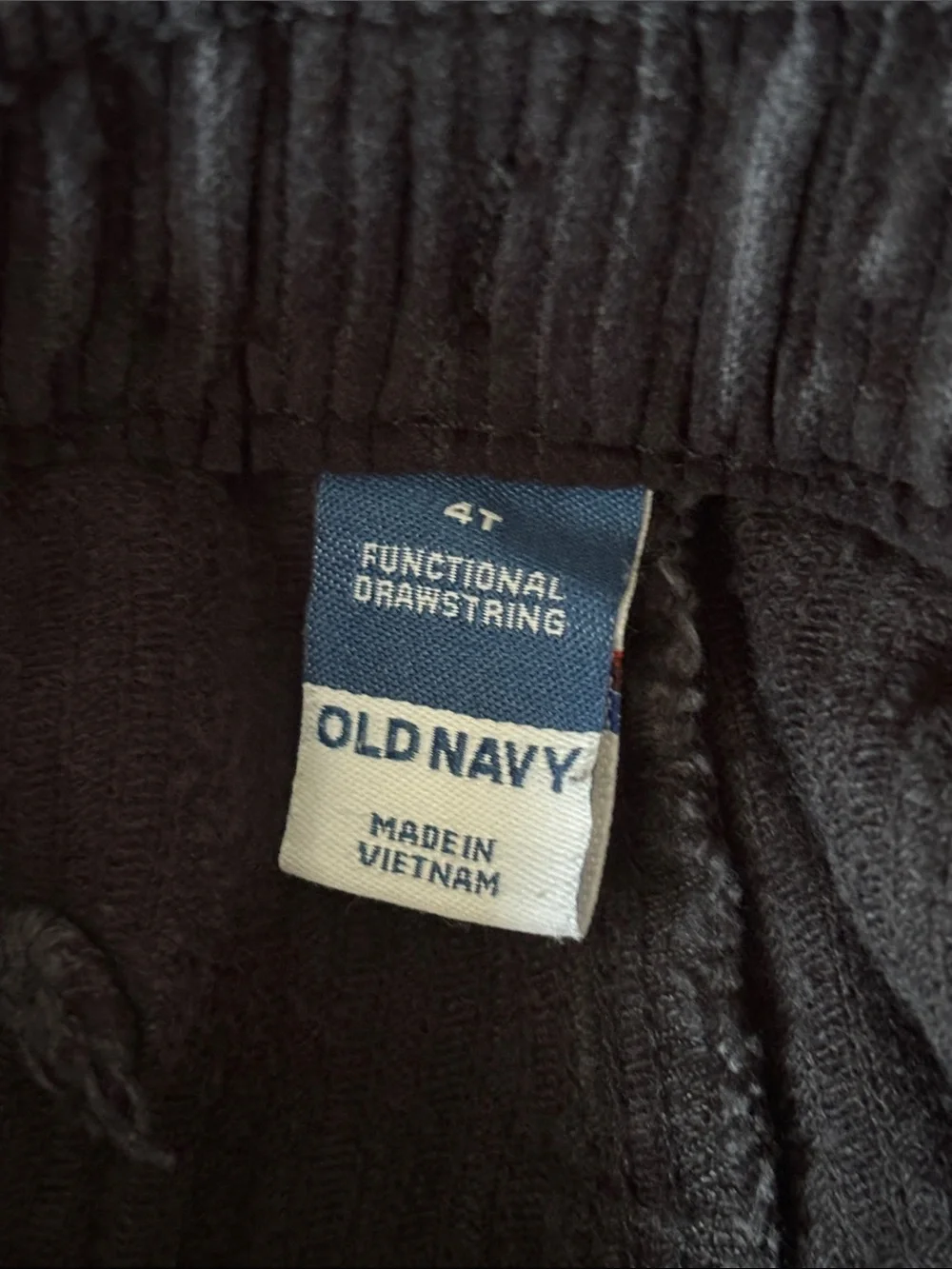 Old Navy Black Corduroy Jogger Pants for Kids